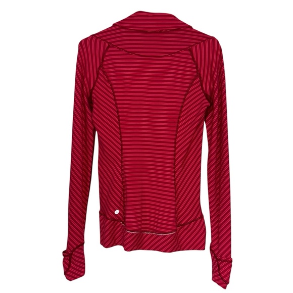 Lululemon Think Fast Half Zip Pullover In Deepest Cranberry - Picture 6 of 11